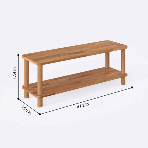 Austin Coffee Table's large size dimensions in inches on a white background.
