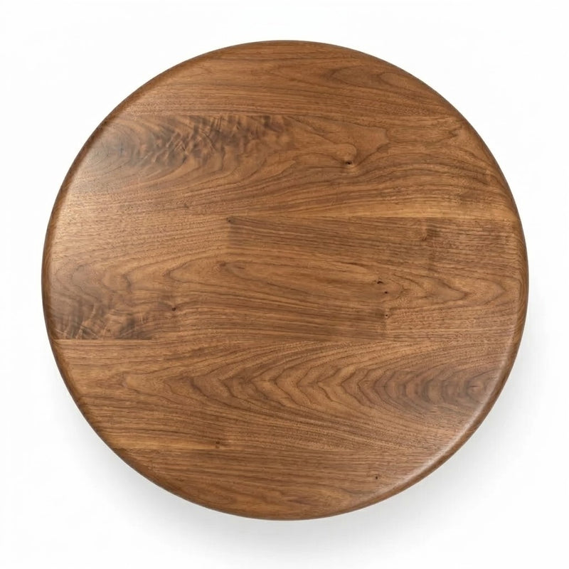 Avero Round Walnut Dining Table | Sculptural Pedestal Design