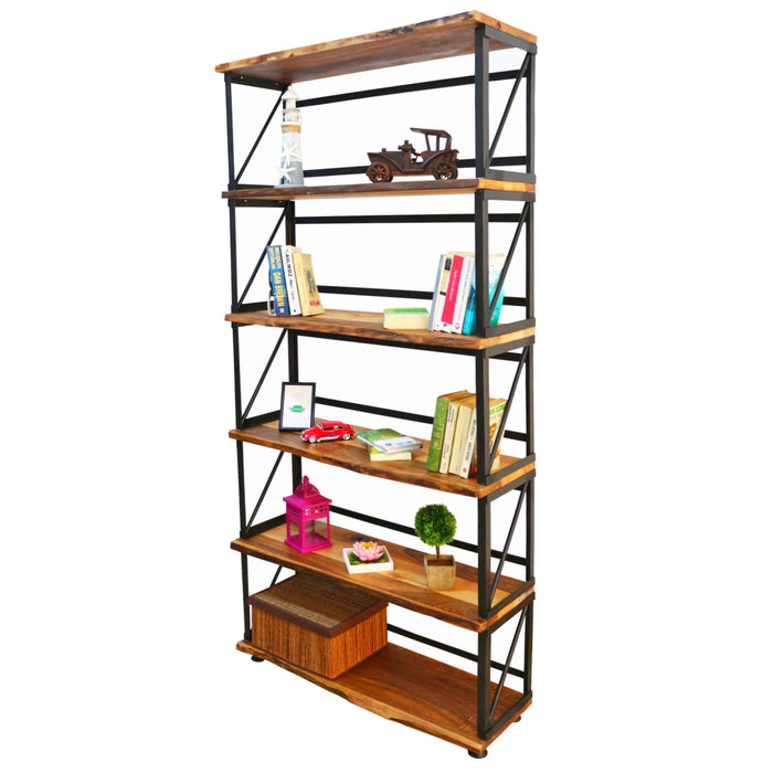 Band Solid Walnut Wood Bookcase