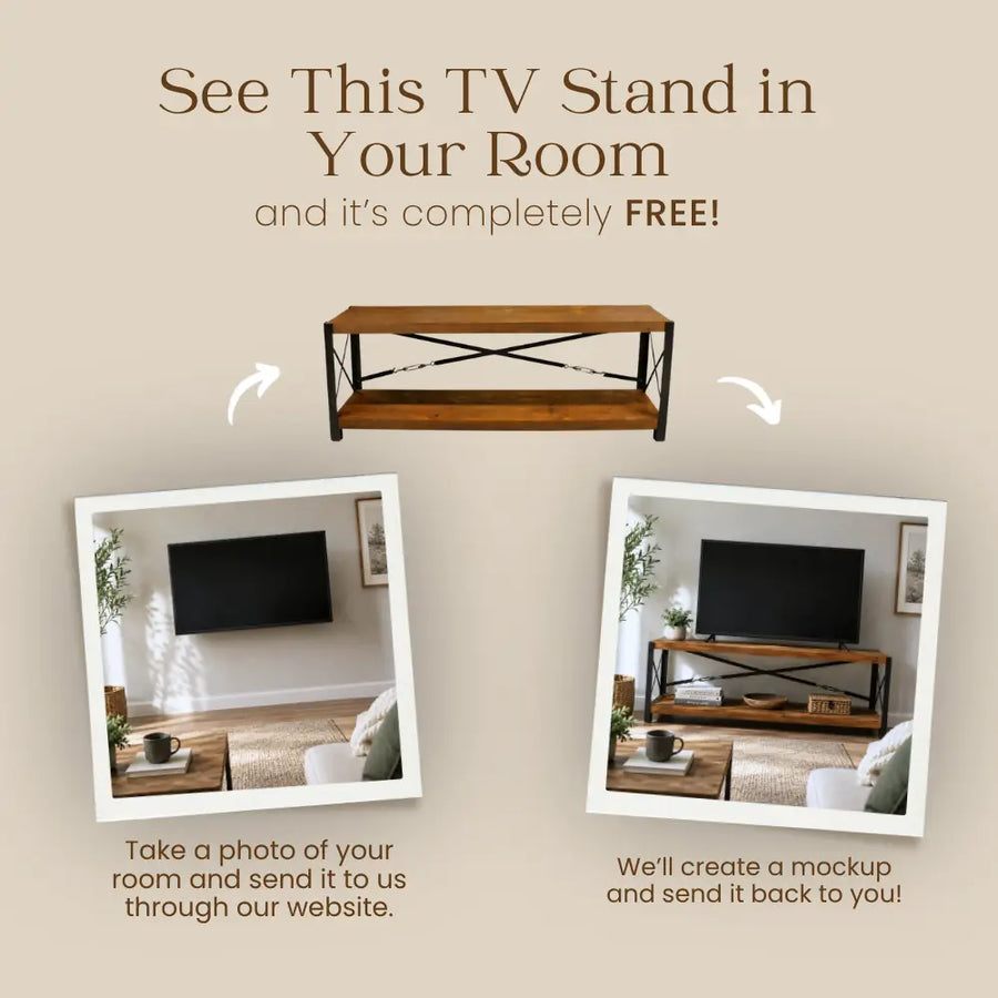 Bellingham Solid Pine Wood TV Stand