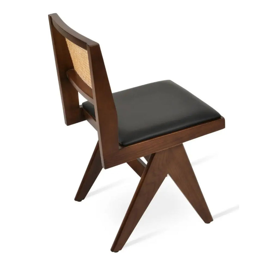 Belmont Solid Ash Wood Dining Chair – Natural Cane Back