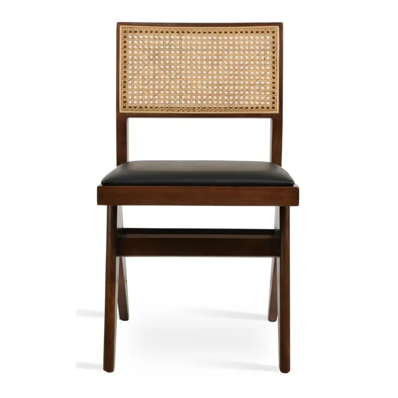 Belmont Solid Ash Wood Dining Chair – Natural Cane Back