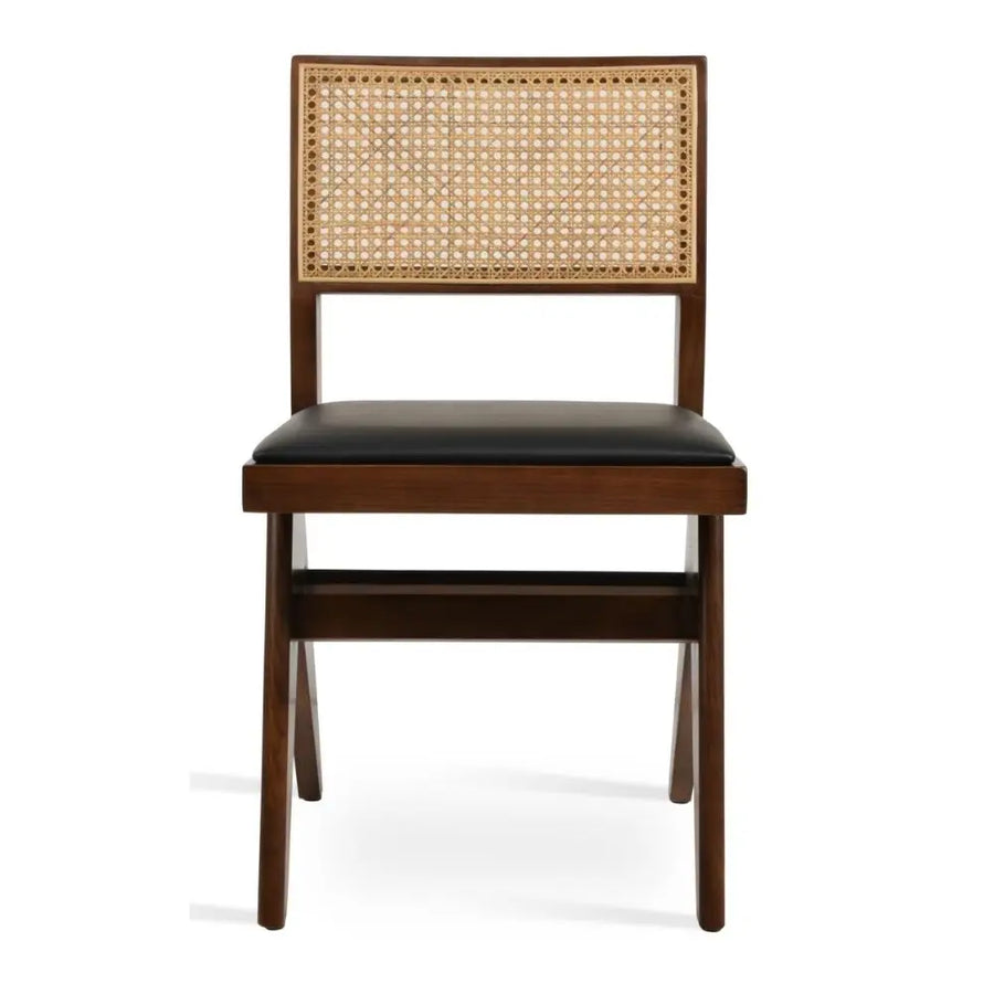 Belmont Solid Ash Wood Dining Chair – Natural Cane Back