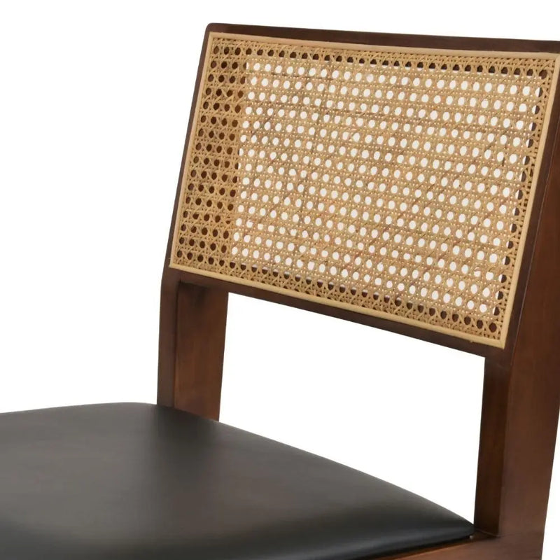 Belmont Solid Ash Wood Dining Chair – Natural Cane Back
