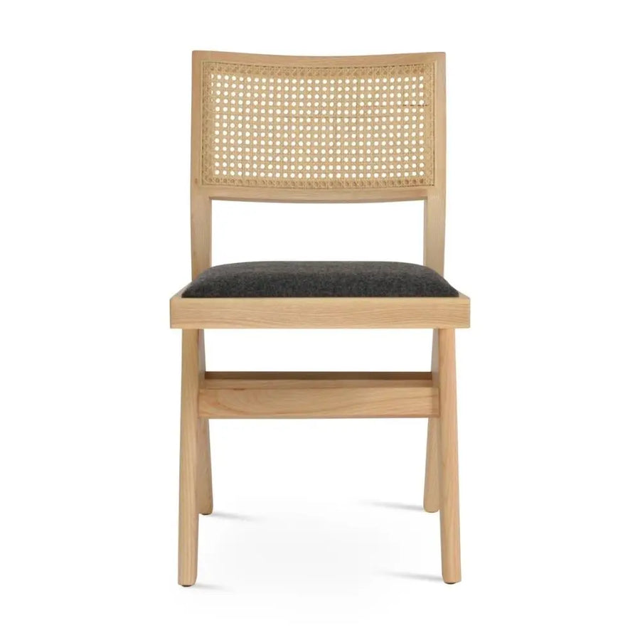 Belmont Solid Ash Wood Dining Chair – Natural Cane Back