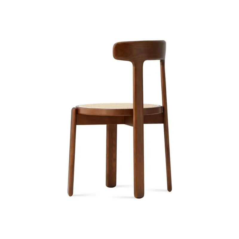 Bentwood Ash Wood Dining Chair – Natural Cane Seat Design