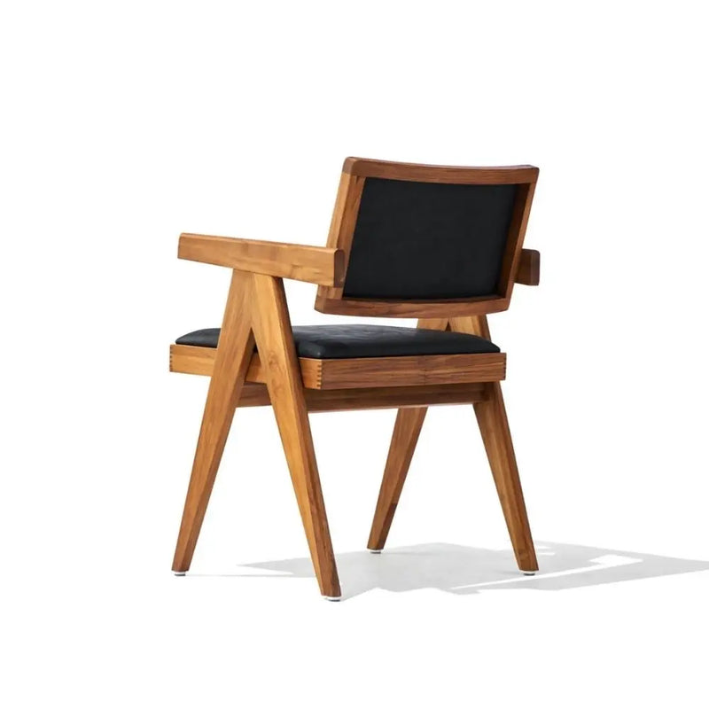 Bertoia Solid Ash Wood Armchair – Fully Upholstered Contemporary Design