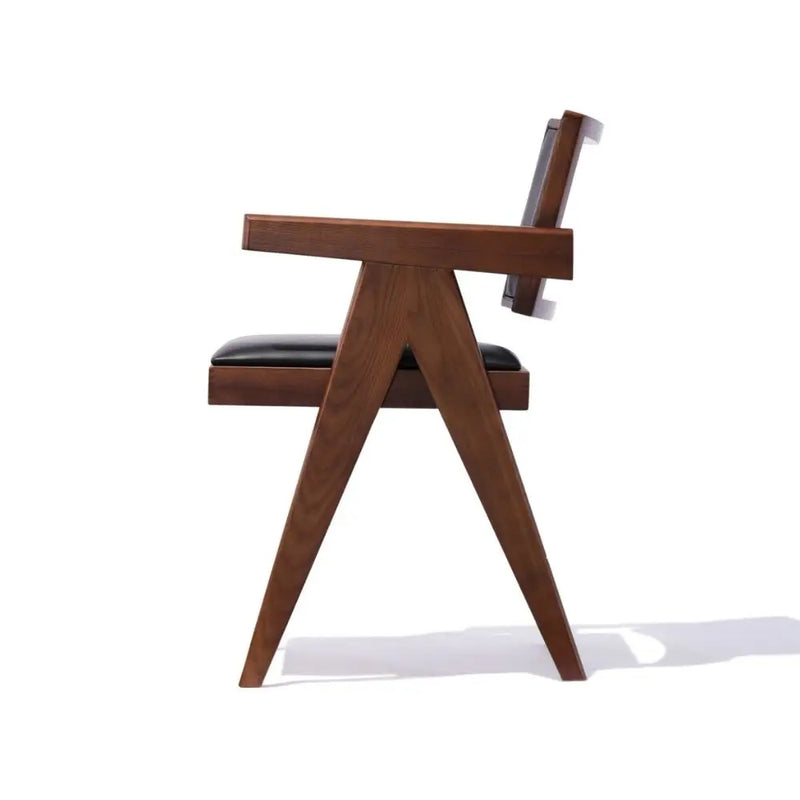Bertoia Solid Ash Wood Armchair – Fully Upholstered Contemporary Design