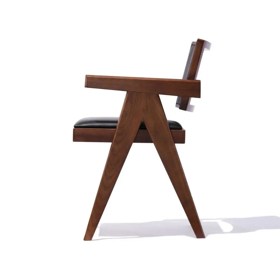 Bertoia Solid Ash Wood Armchair – Fully Upholstered Contemporary Design