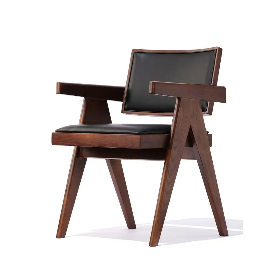 Bertoia Solid Ash Wood Armchair – Fully Upholstered Contemporary Design