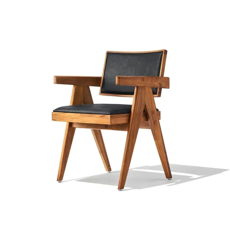 Bertoia Solid Ash Wood Armchair – Fully Upholstered Contemporary Design