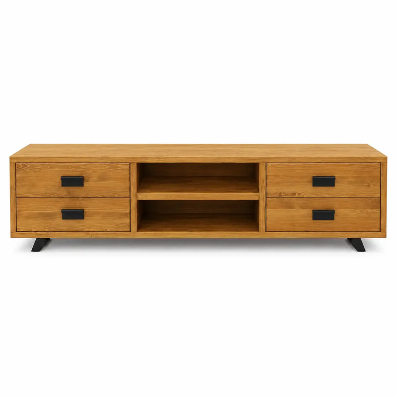 Bothell Solid Pine Wooden TV Stand