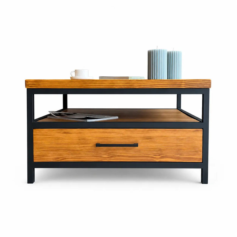 Carmen Square Coffee Table with Drawers