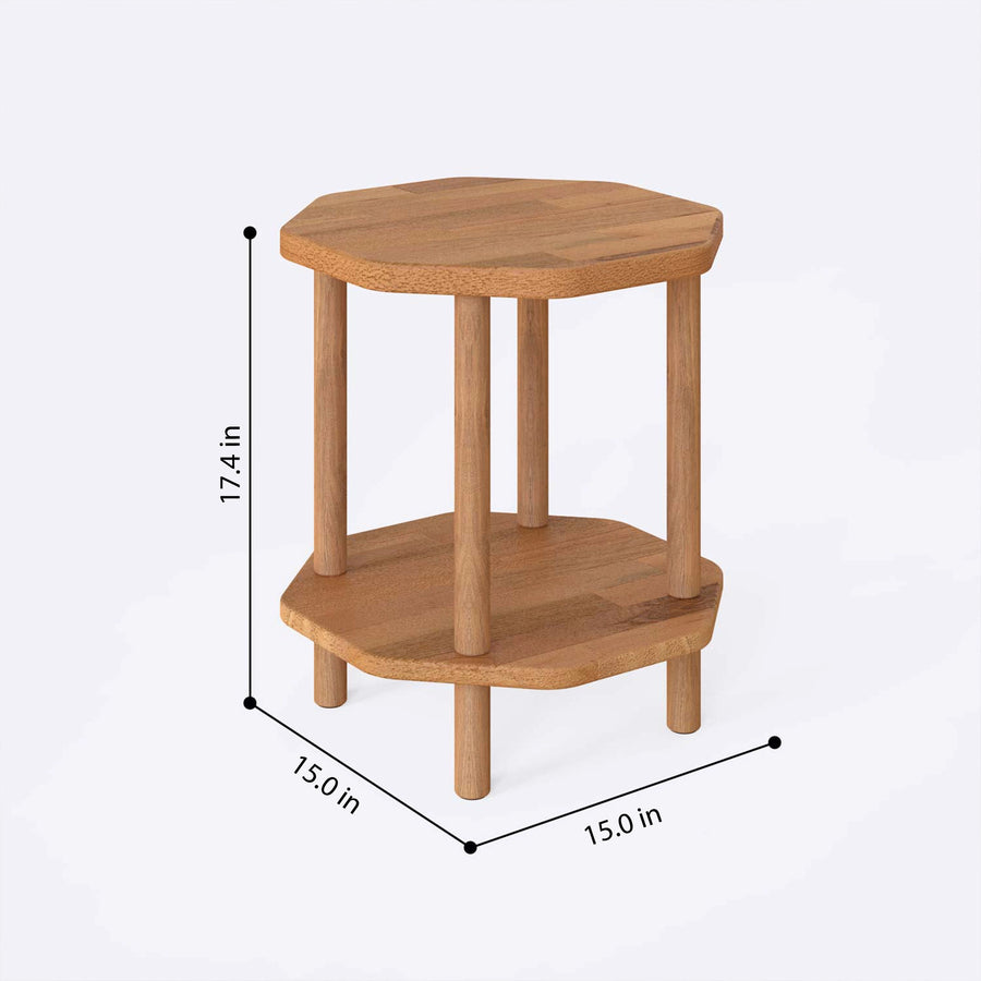 The table’s finish and craftsmanship highlighted, showing the high-quality wood texture and design.