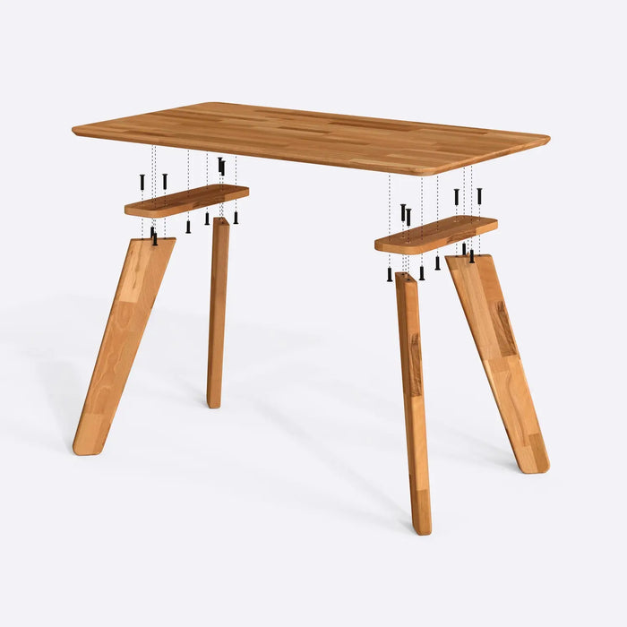 Wooden dining tables showcasing natural grain, ideal for enhancing any dining space