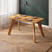 Dakota solid wood dining table with minimalist design, a perfect fit for modern and rustic dining rooms