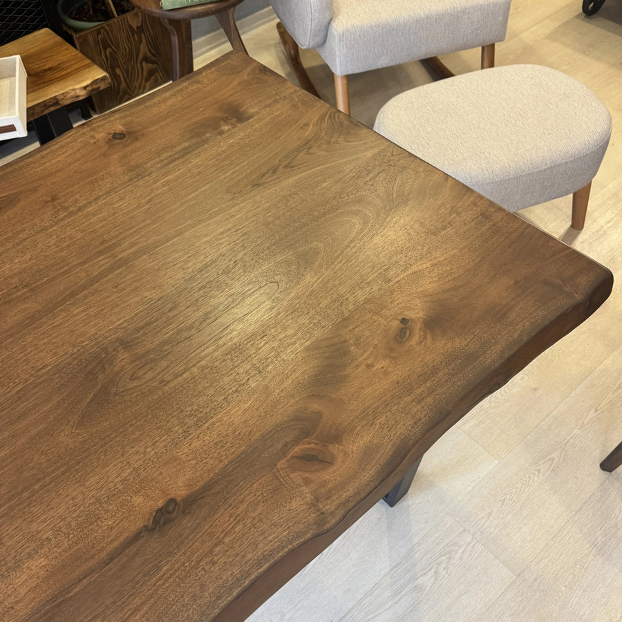 Denton 63" Walnut Wood Dining Table – Ready to Ship Mozilya