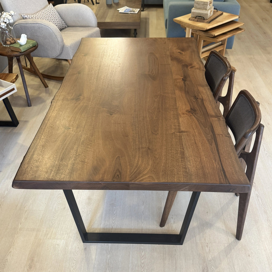 Denton 63" Walnut Wood Dining Table – Ready to Ship Mozilya
