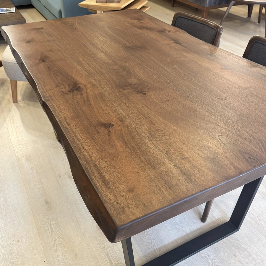 Denton 63" Walnut Wood Dining Table – Ready to Ship Mozilya