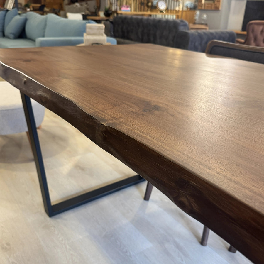 Denton 63" Walnut Wood Dining Table – Ready to Ship Mozilya