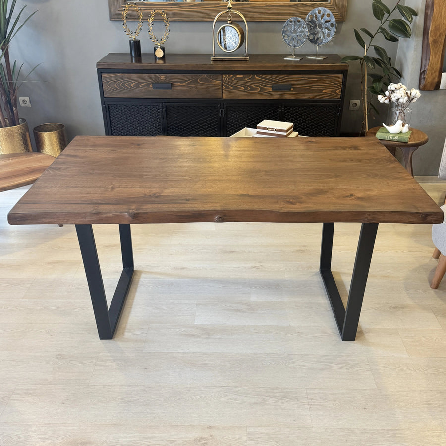 Denton 63" Walnut Wood Dining Table – Ready to Ship Mozilya