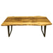 Denton Walnut Solid Wood Live Edge Dining Table