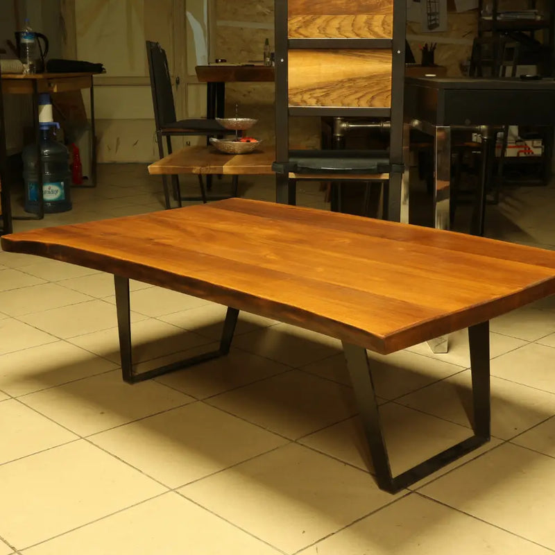 Denton Live Edge Coffee Table - Solid Walnut Wood