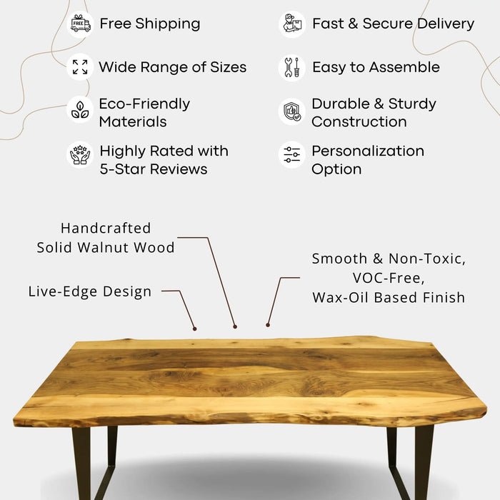 Detail of the table corner, focusing on the precision and fine finish of the solid wood.