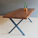 Close-up of the tabletop's smooth edges, highlighting craftsmanship details.