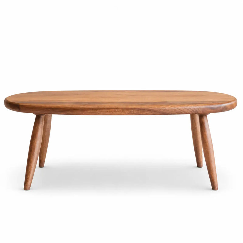 Elise Oval Coffee Table - Solid Walnut Wood