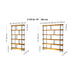  Side profile of the oval bookshelf, emphasizing its clean, modern lines and durable metal supports.