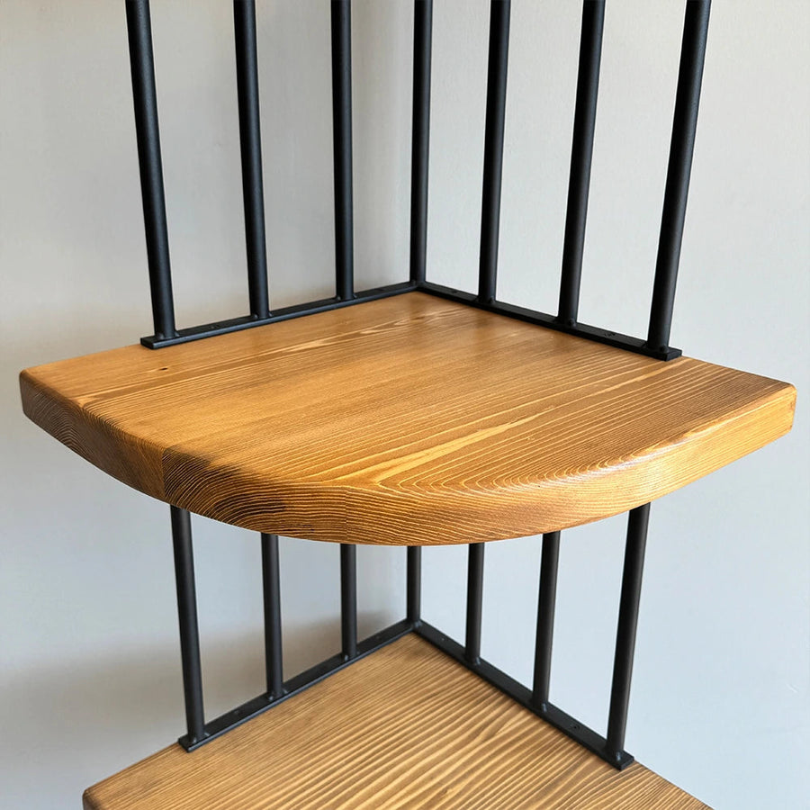 Fargo Solid Wood Corner Bookcase Mozilya