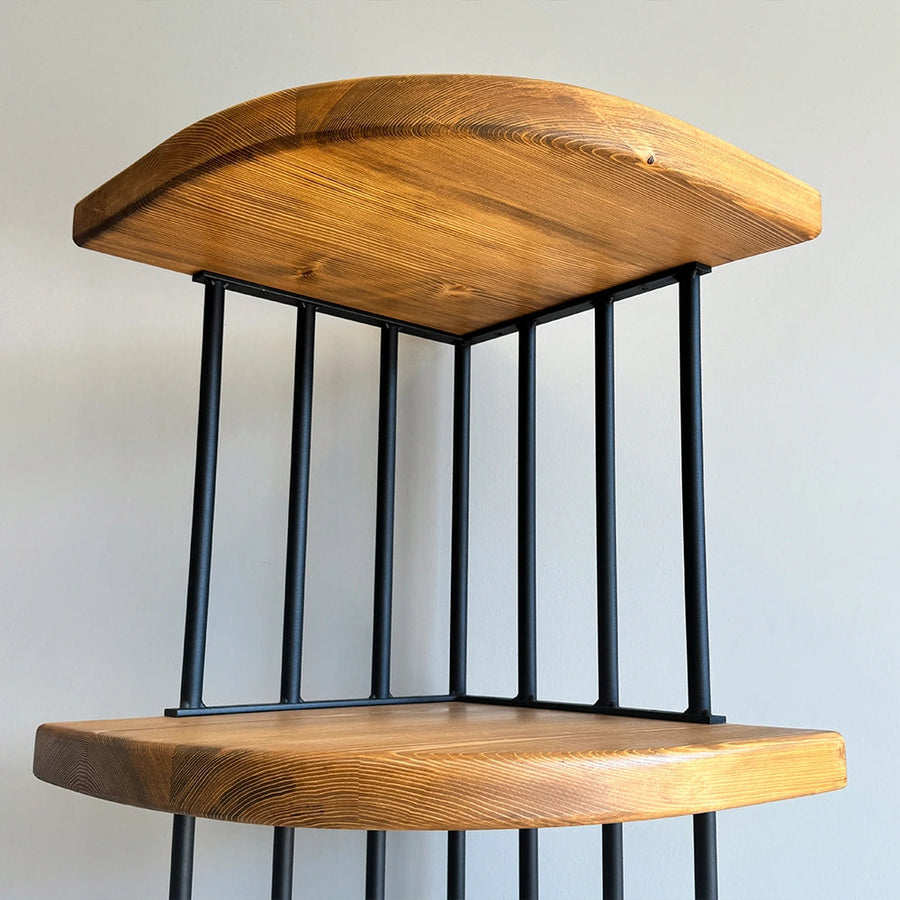 Fargo Solid Wood Corner Bookcase Mozilya