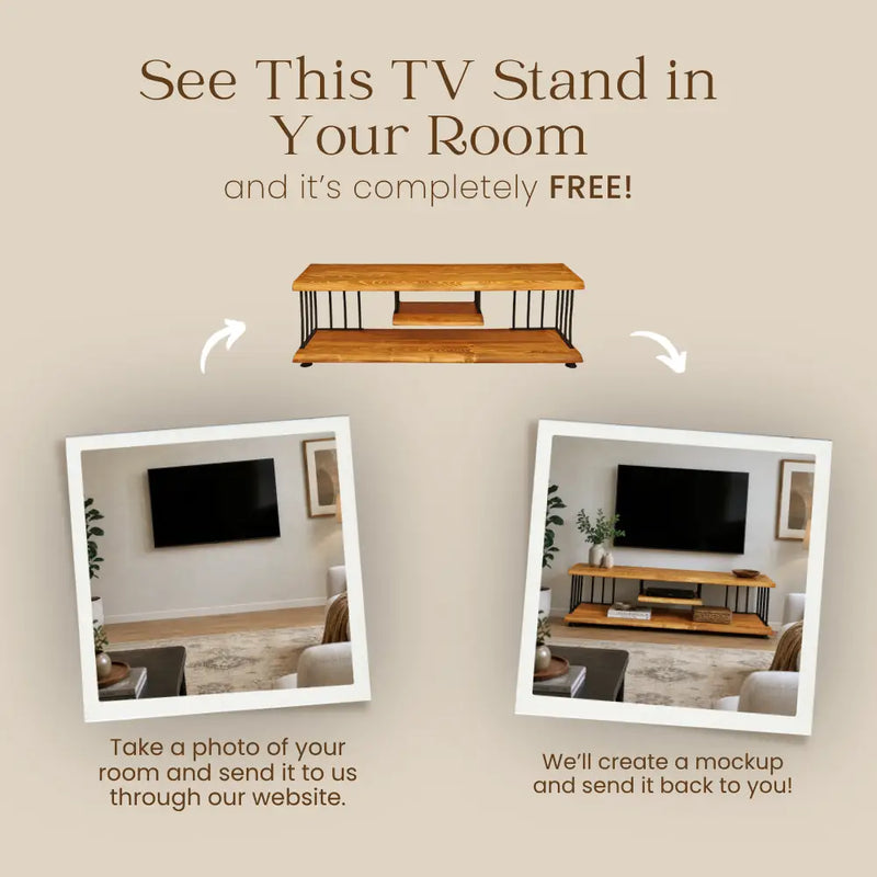 Fargo Solid Pine Wood TV Stand