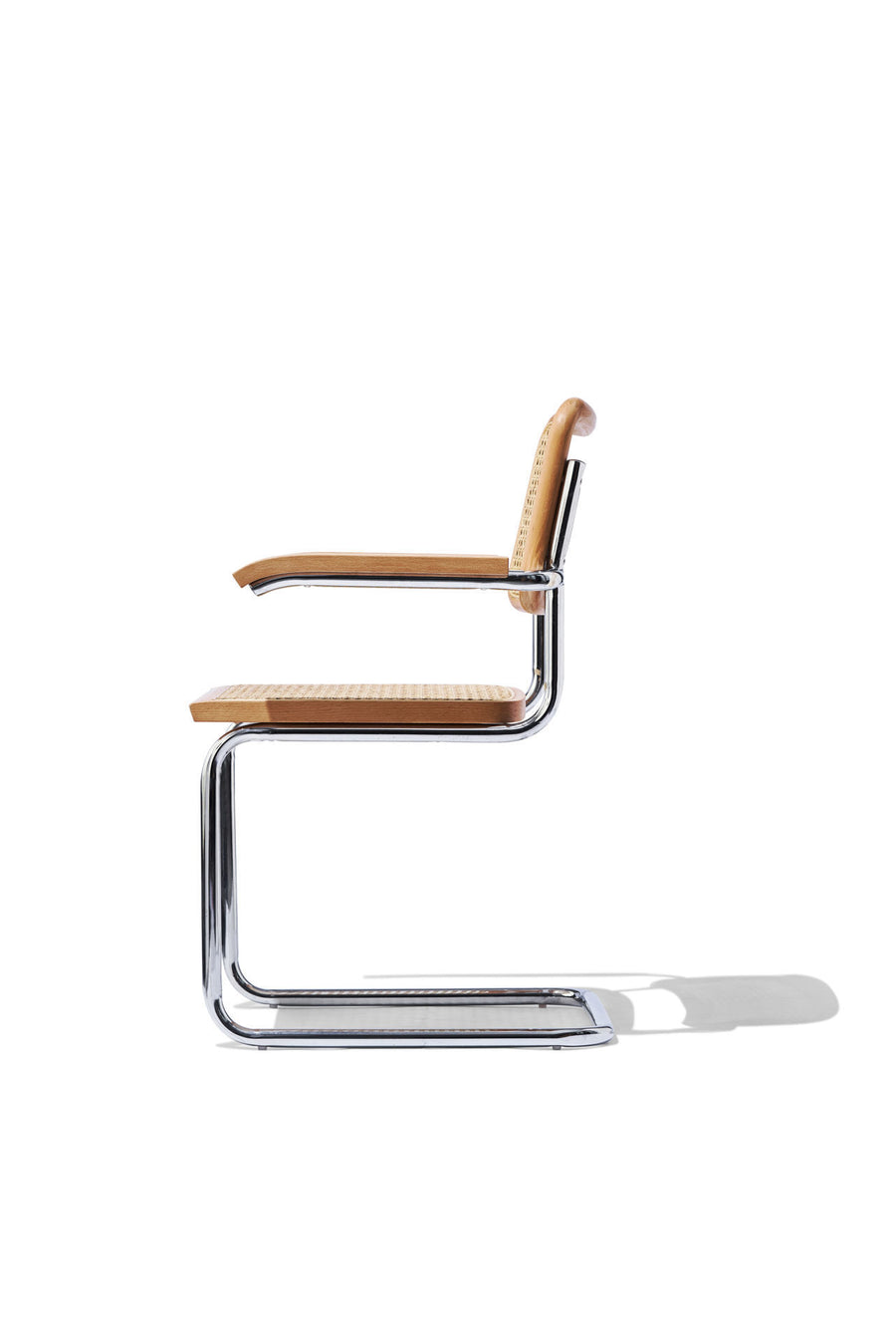 Greenwich Cane Arm Dining Chair | Cantilever Chrome Modern Design