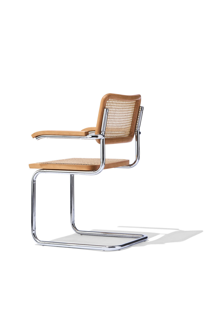 Greenwich Cane Arm Dining Chair | Cantilever Chrome Modern Design