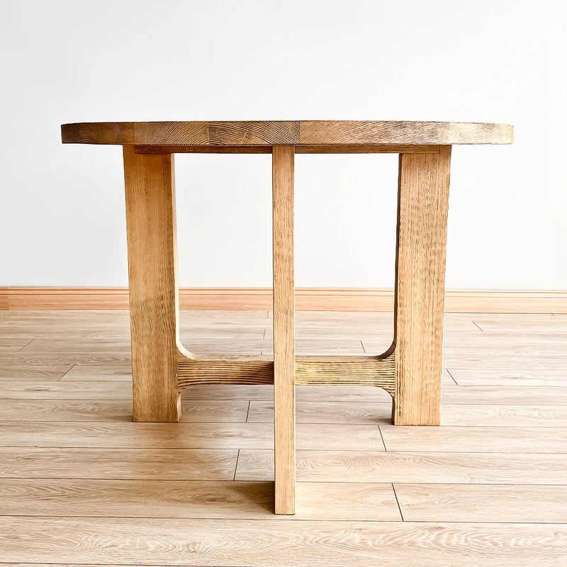 Harlow Round Dining Table with Smooth Surface, Perfect for Family Meals