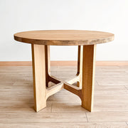 Stylish and Durable Harlow Round Wood Dining Table with 12 Finish Options