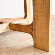 Harlow Round Dining Table leg detail, Handcrafted from Solid Pine, Perfect for Modern Homes