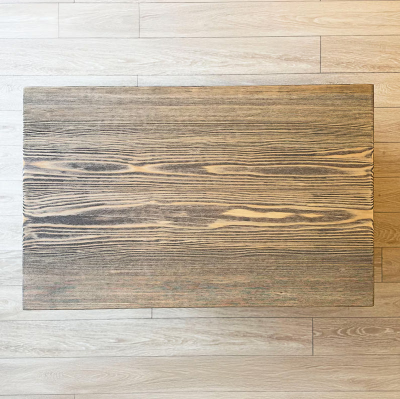 Harman Solid Wood Coffee Table – Rustic Rectangular Design