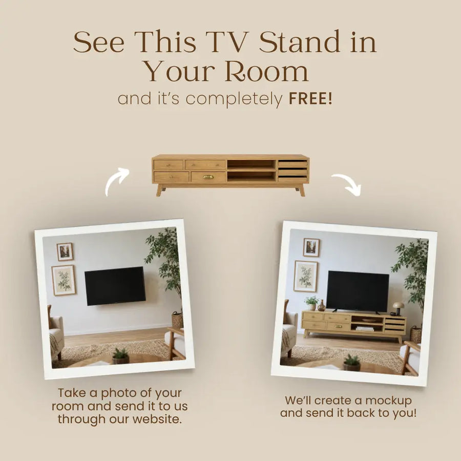Harris Pine Wood TV Stand