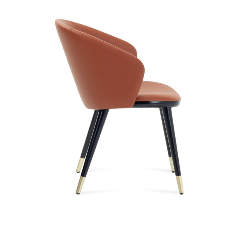 Hermes Upholstered Dining Armchair | Solid Beech Contemporary Design