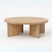Front view of the wood cffee table