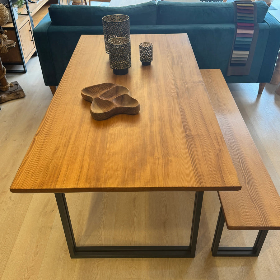 Kent 70.9" Rustic Wood Dining Table – Ready to Ship Mozilya