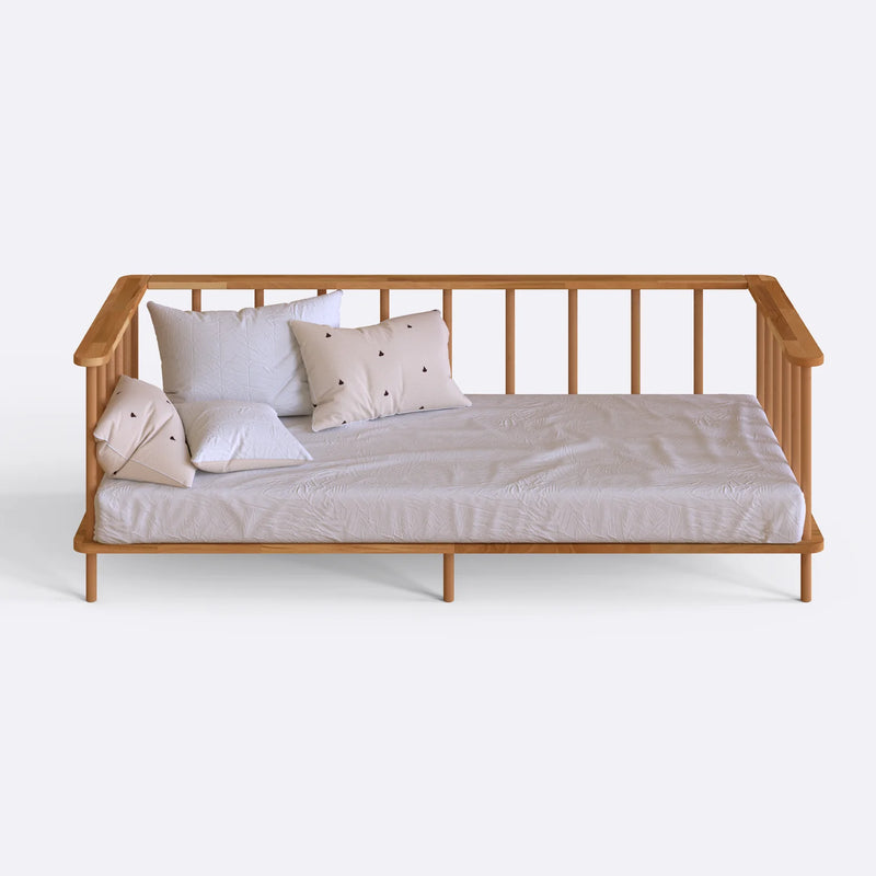 Linor Solid Beech Wood Kids Daybed | Minimalist Children’s Bed Frame