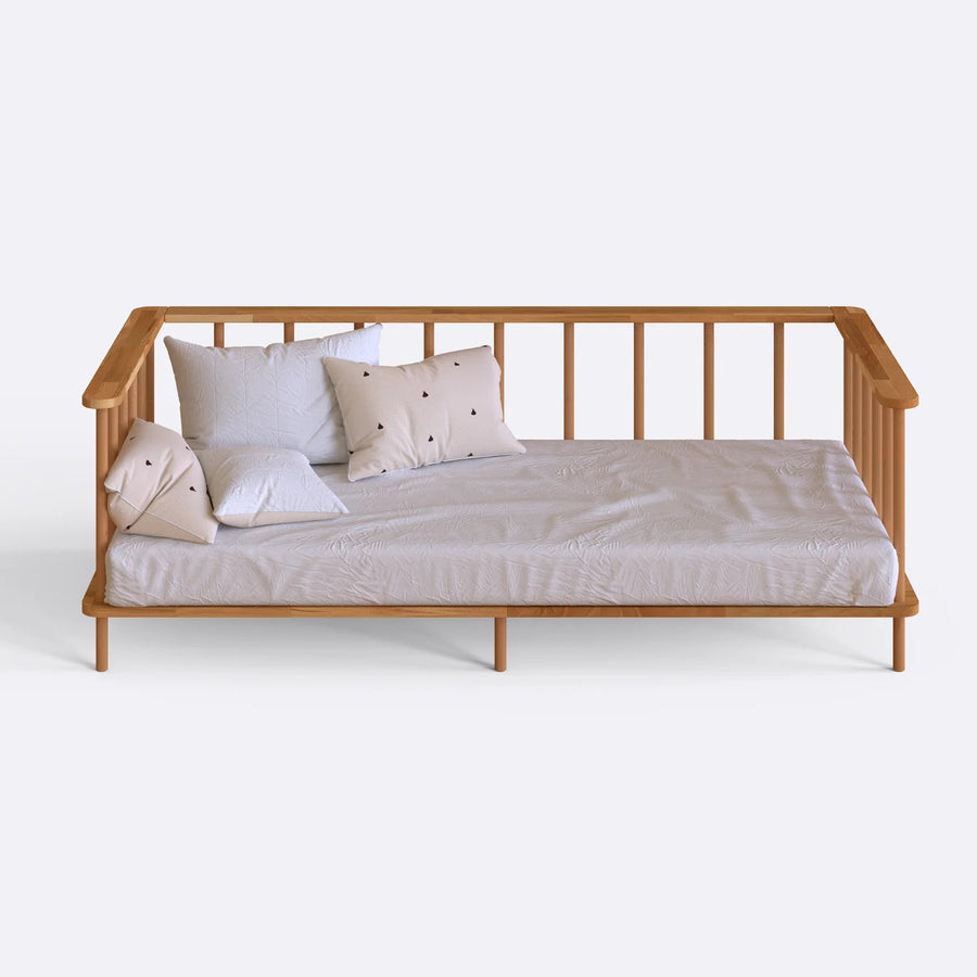Linor Solid Beech Wood Kids Daybed | Minimalist Children’s Bed Frame Demontha