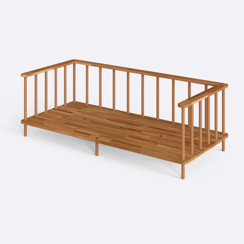 Linor Solid Beech Wood Kids Daybed | Minimalist Children’s Bed Frame
