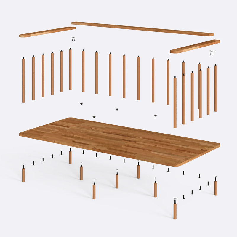 Linor Solid Beech Wood Kids Daybed | Minimalist Children’s Bed Frame