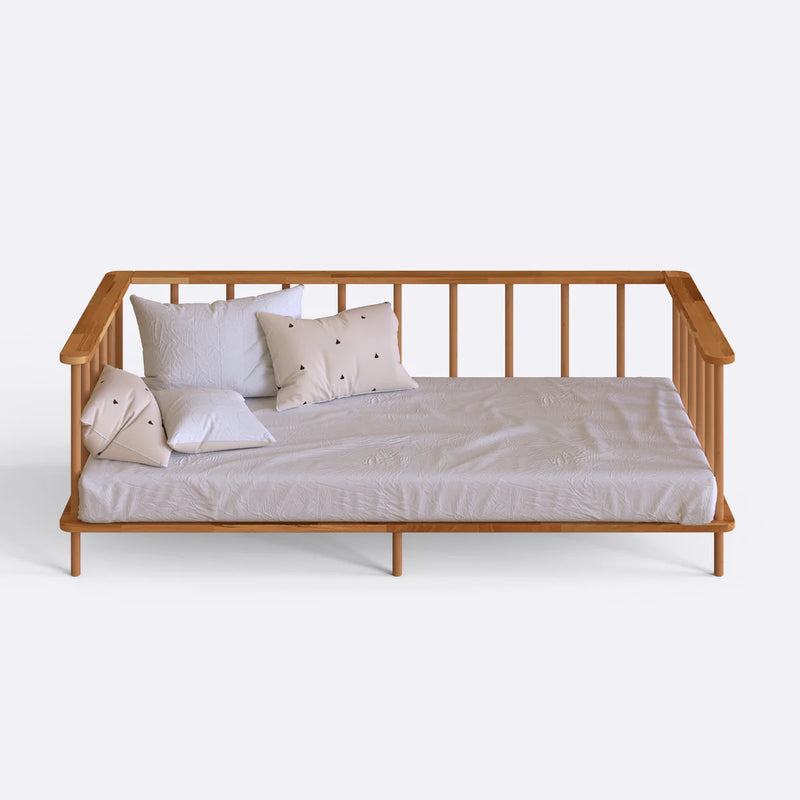 Linor Solid Beech Wood Kids Daybed | Minimalist Children’s Bed Frame