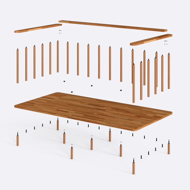 Linor Solid Beech Wood Kids Daybed | Minimalist Children’s Bed Frame